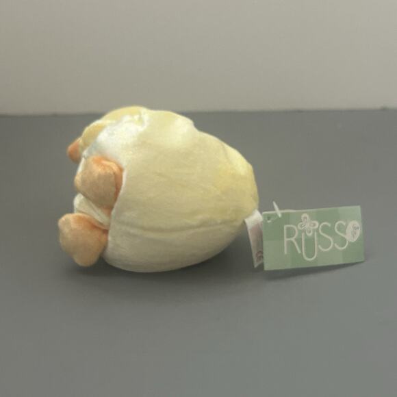 Vintage Russ Chubbies Lamb Sheep and Yellow Chick 4" Bean Bag Plush Lot of 2 - Picture 13 of 16